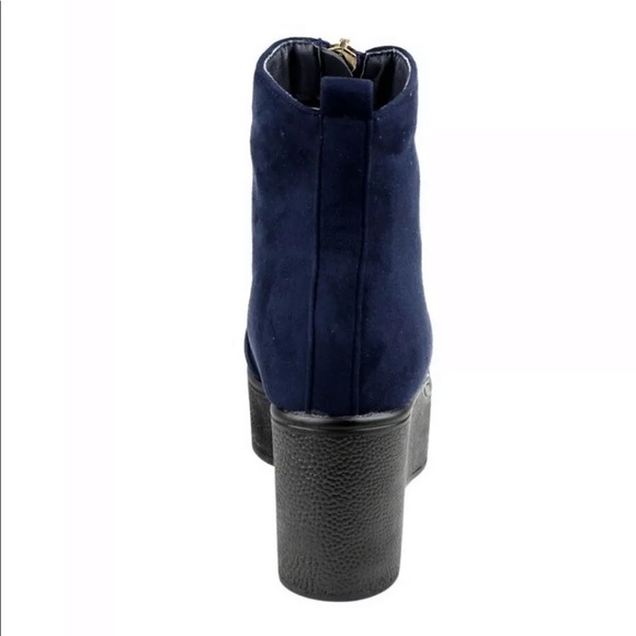 BestonEJ35Women'sZipperPlatformWedgeBooties Size 7 - Picture 5 of 5